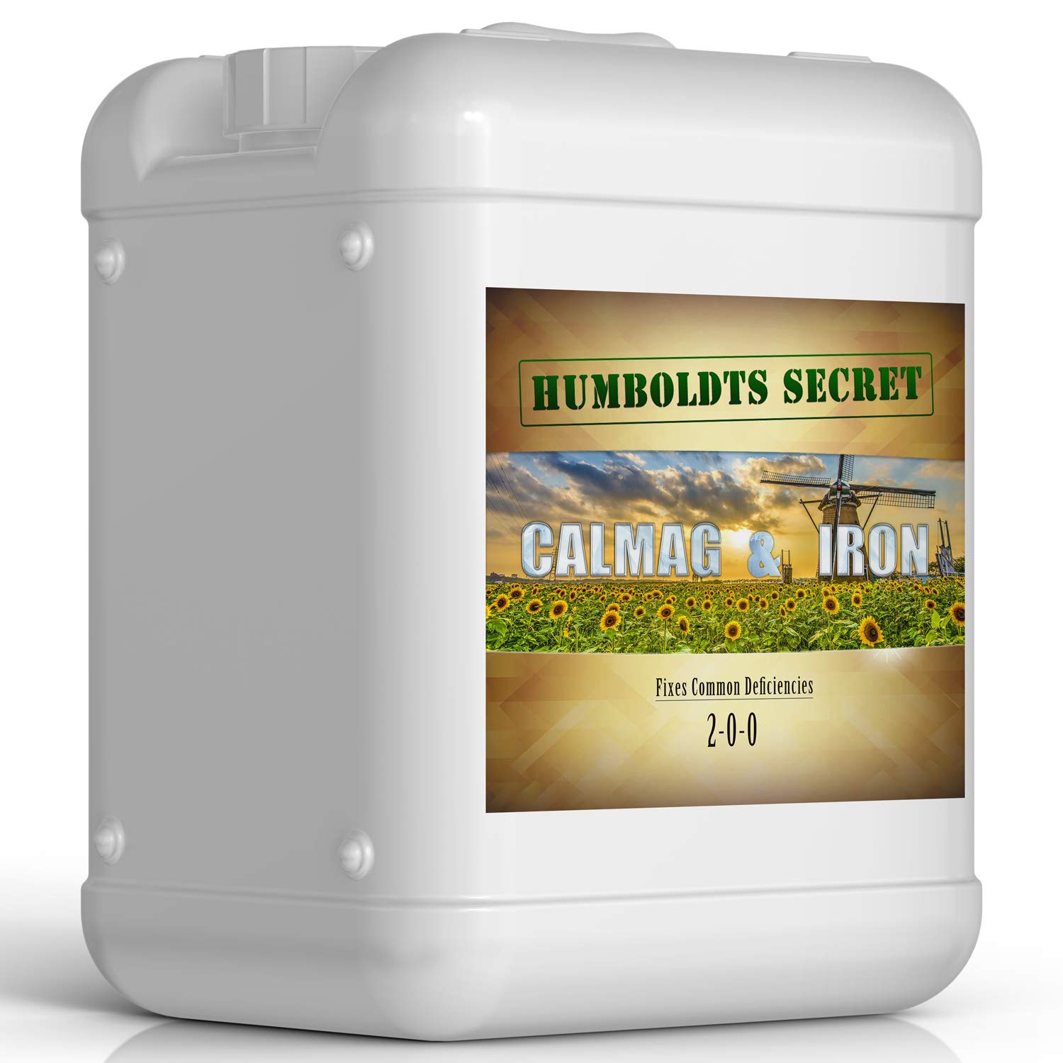 Humboldts Secret Calcium, Magnesium & Iron Liquid Nutrient Fertilizer for Hydroponics - 5 Gallon Plant Supplement for Vegetative & Flowering Stages | Ideal for Indoor Gardens, Greenhouses & Hydroponic Systems