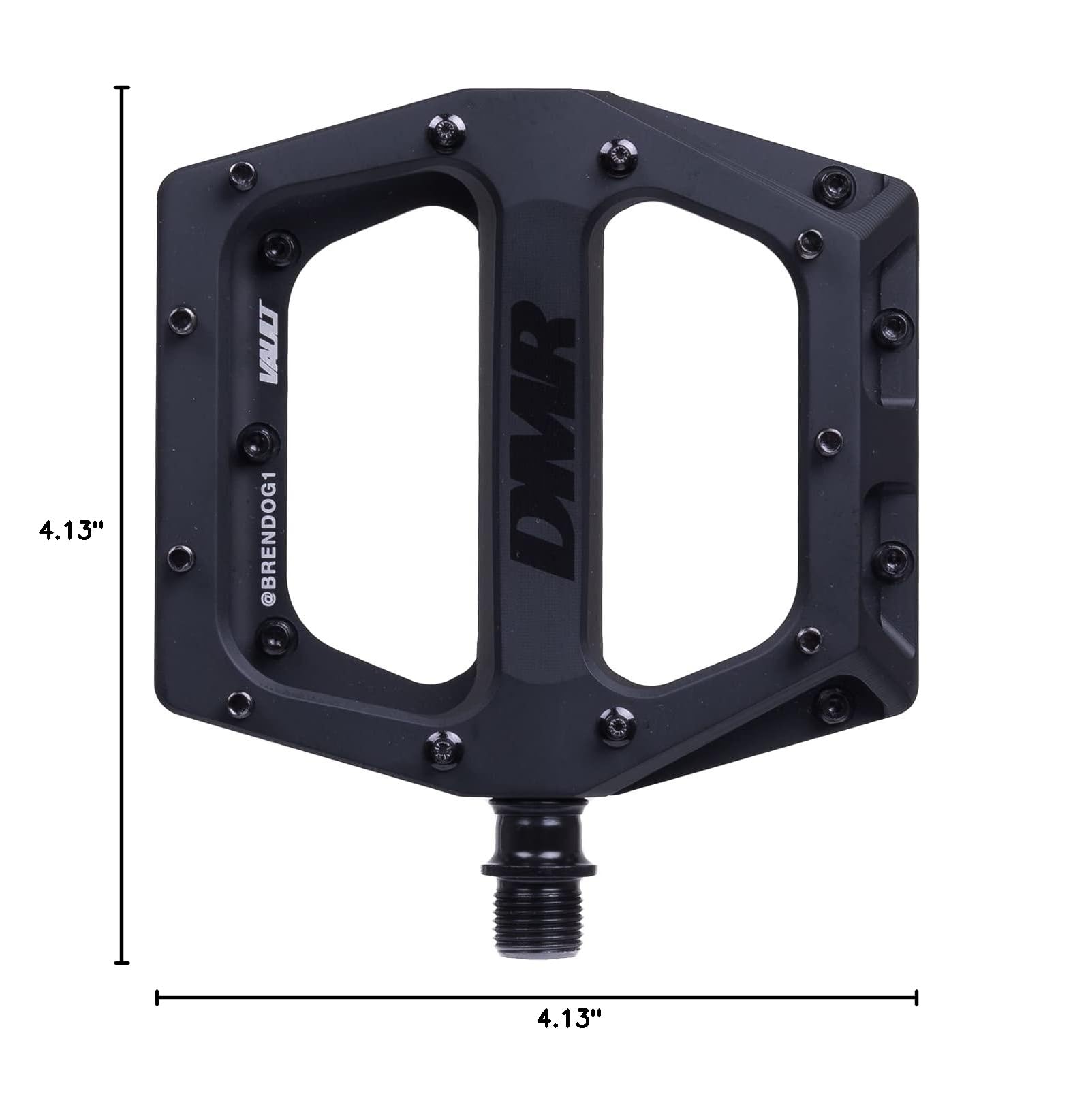 Brendog Stealth Bike Pedals by Vault Pedals - Durable MTB Flat Pedals for Mountain Biking & BMX - One Size Fits All - Ideal for Trail Riding, Downhill & Urban Cycling