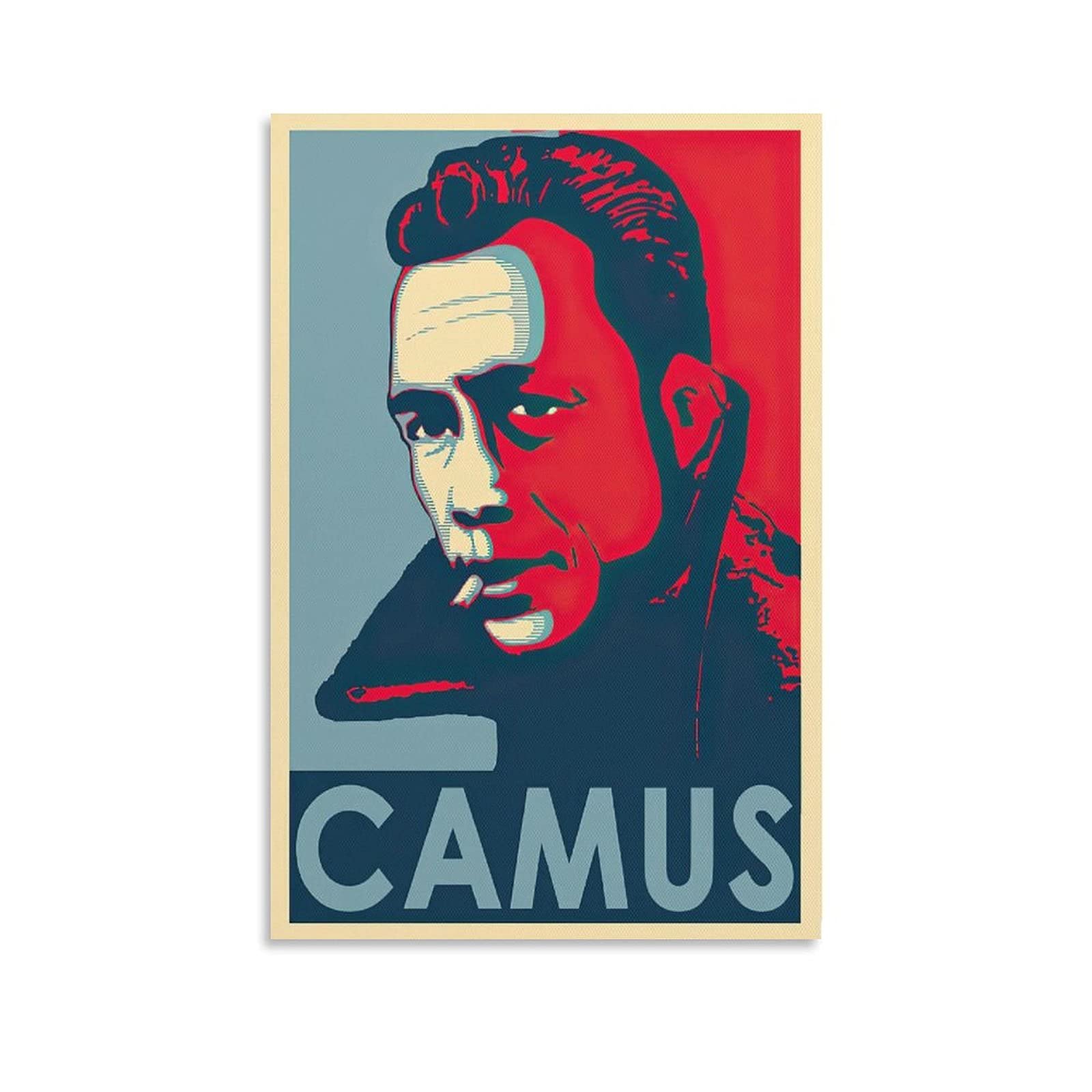 Albert Camus Hope Poster - Inspirational Wall Art Painting, Canvas Print for Bedroom & Living Room Decor - 12x18 Inches (30x45cm) - Perfect for Home Office, Study Room & Gift Ideas