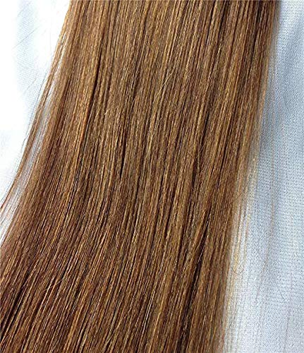 RemeeHi 100% Remy Human Hair Extensions – 25cm/22 Inch Micro Hidden Invisible Fish Line Straight Hair (170g, Dark Chocolate Brown #6) for Seamless Blending & Natural Volume – Perfect for Weddings, Parties & Daily Styling