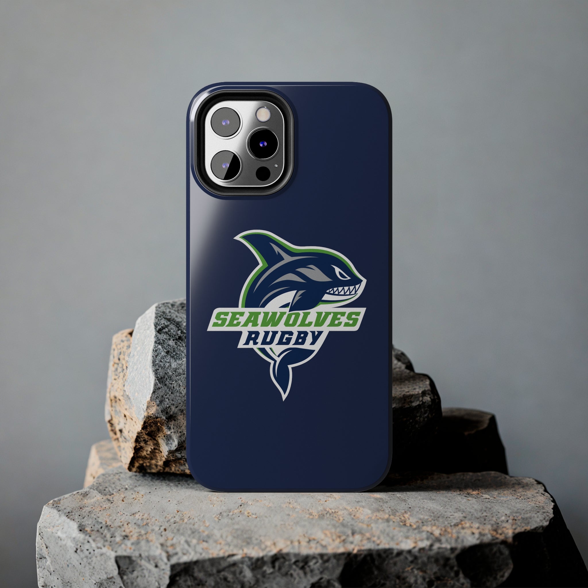 Seawolves Navy Rugged Phone Case - Shockproof & Durable Protection for iPhone & Samsung - Perfect for Outdoor Adventures, Work & Daily Use