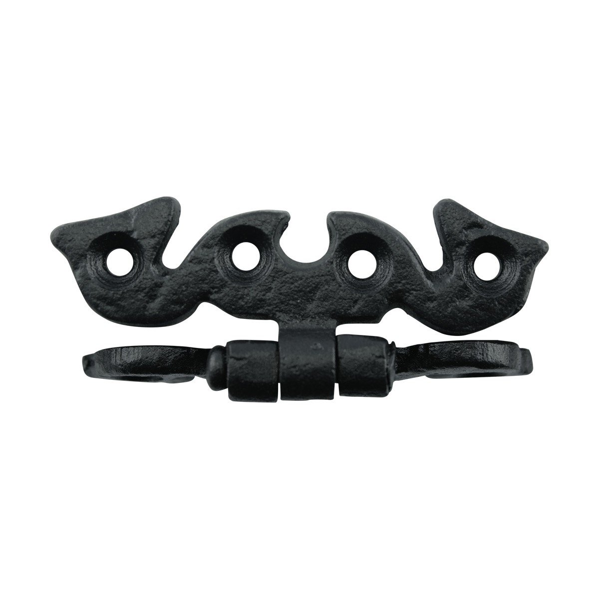Black Cabinet Hinges 2-3/4 Inch - Rust Resistant Wrought Iron Butterfly Flush Mount Hinges for Kitchen Cabinets (Pack of 6) - Perfect for Cabinet Door Installation and Renovation Projects