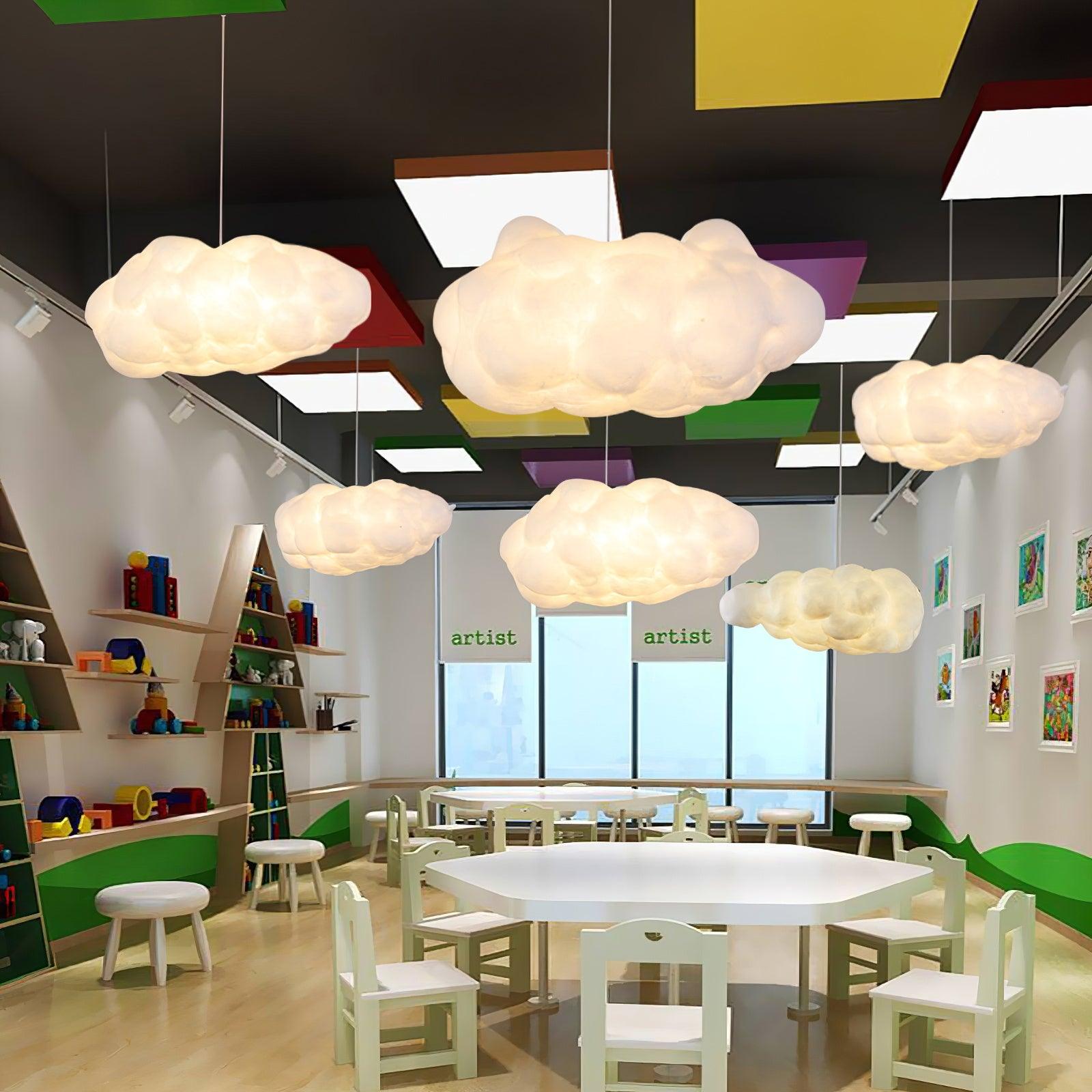 Modern Cloudy Glass Pendant Light - Elegant Hanging Ceiling Lamp for Kitchen Island, Dining Room & Bedroom Decor