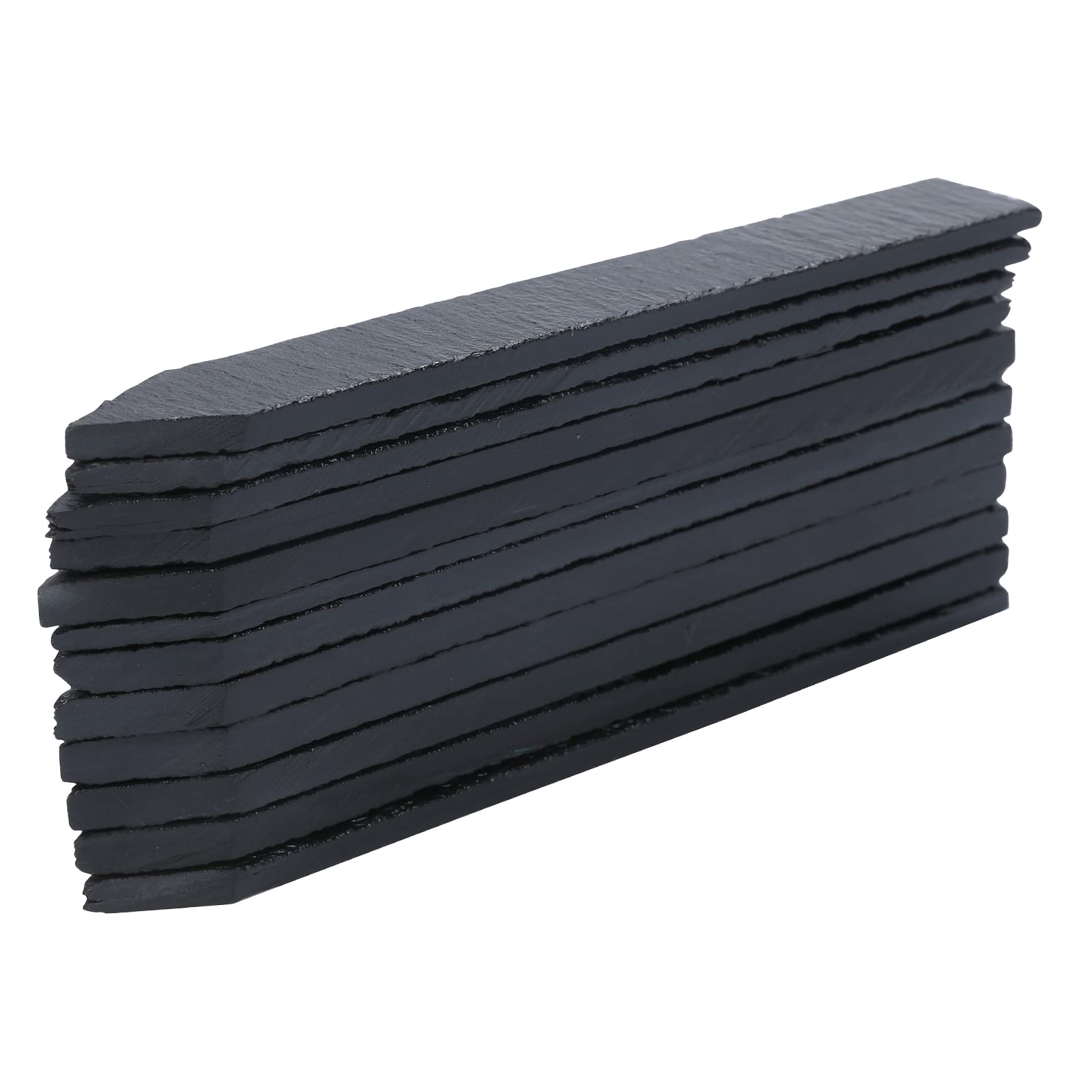 12 Pack Reusable Slate Stone Garden Plant Labels - Blackboard Plant Markers for Outdoor Herbs, Pots & Soil (15x2cm) - Perfect for Organizing Vegetable Gardens, Seedlings & Indoor Plants