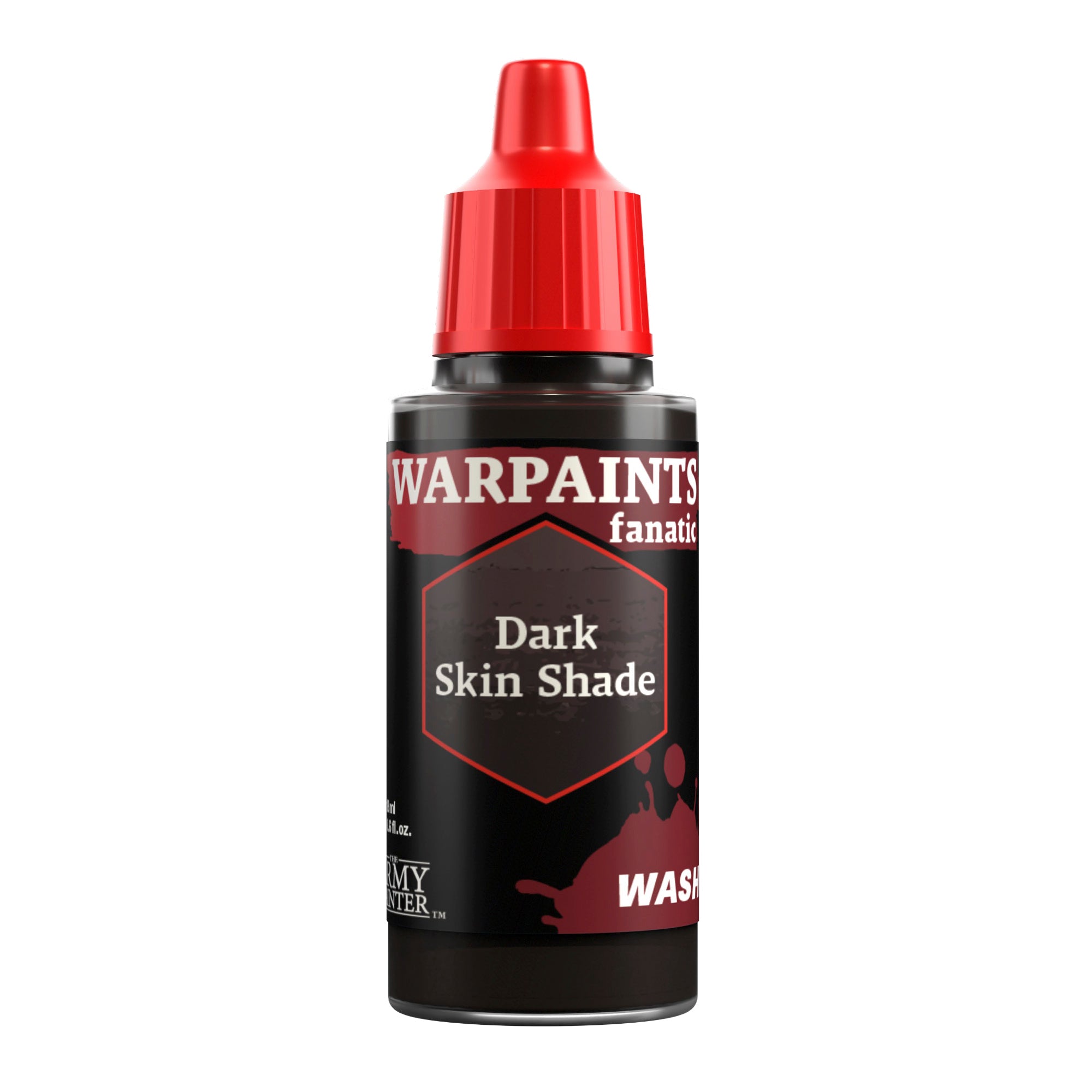 Warpaints Fanatic Wash: Dark Skin Shade - Professional Water-Based Face & Body Paint for Cosplay, Halloween & Theater Makeup - Safe for Sensitive Skin