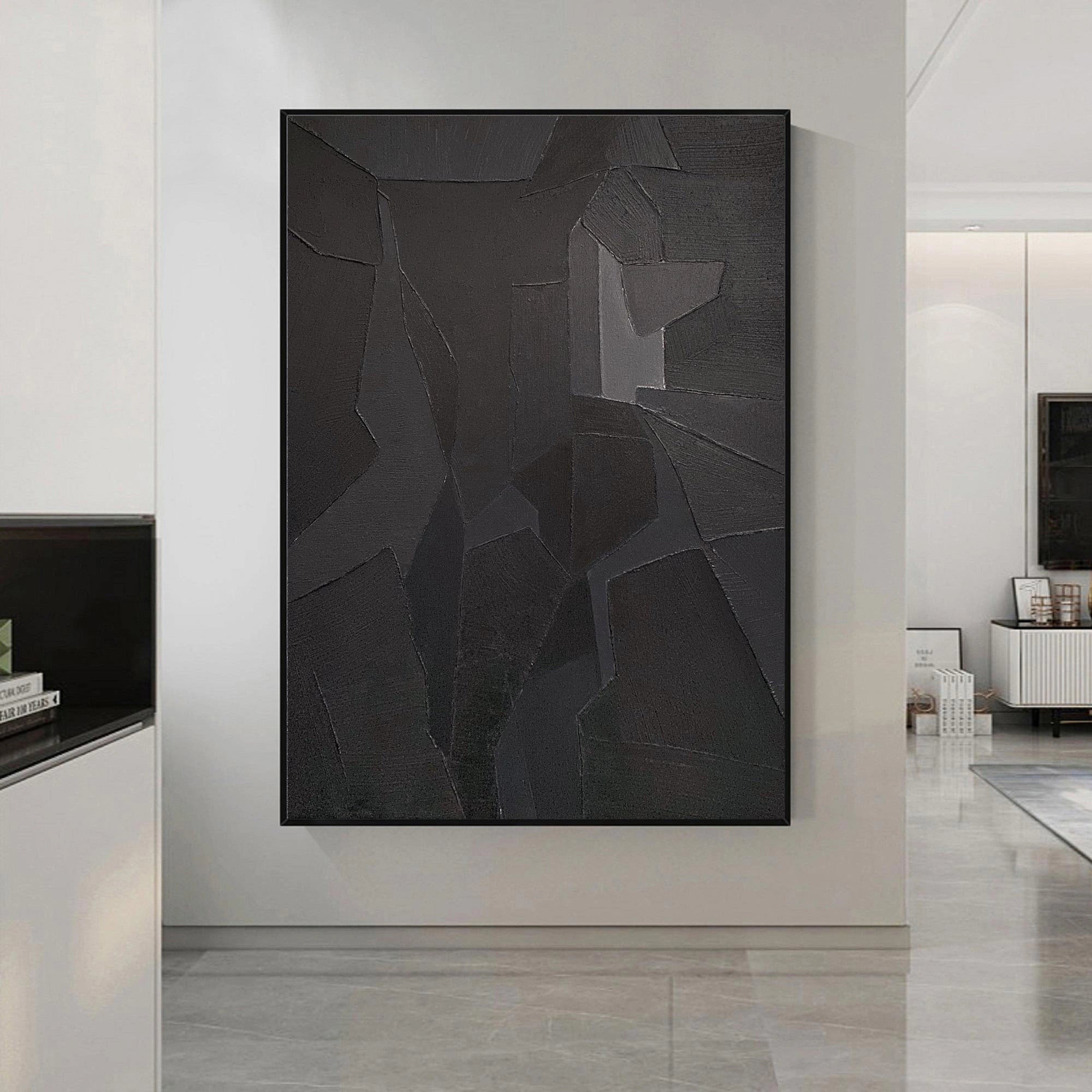 Minimalist Zen Canvas Painting #MZ022 - Modern Abstract Wall Art for Home, Office & Meditation Space Decor