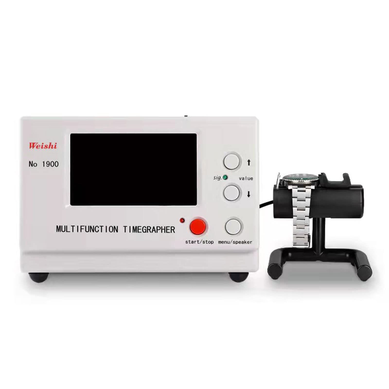 JQDML Timegrapher No.1900 - Professional Watch Timing Machine for Watchmakers | Multifunctional Watch Tester with LCD Screen | Precision Calibration Tool for Mechanical & Automatic Watches | Perfect for Watch Repair Shops, Jewelers & Horology Enthusiasts