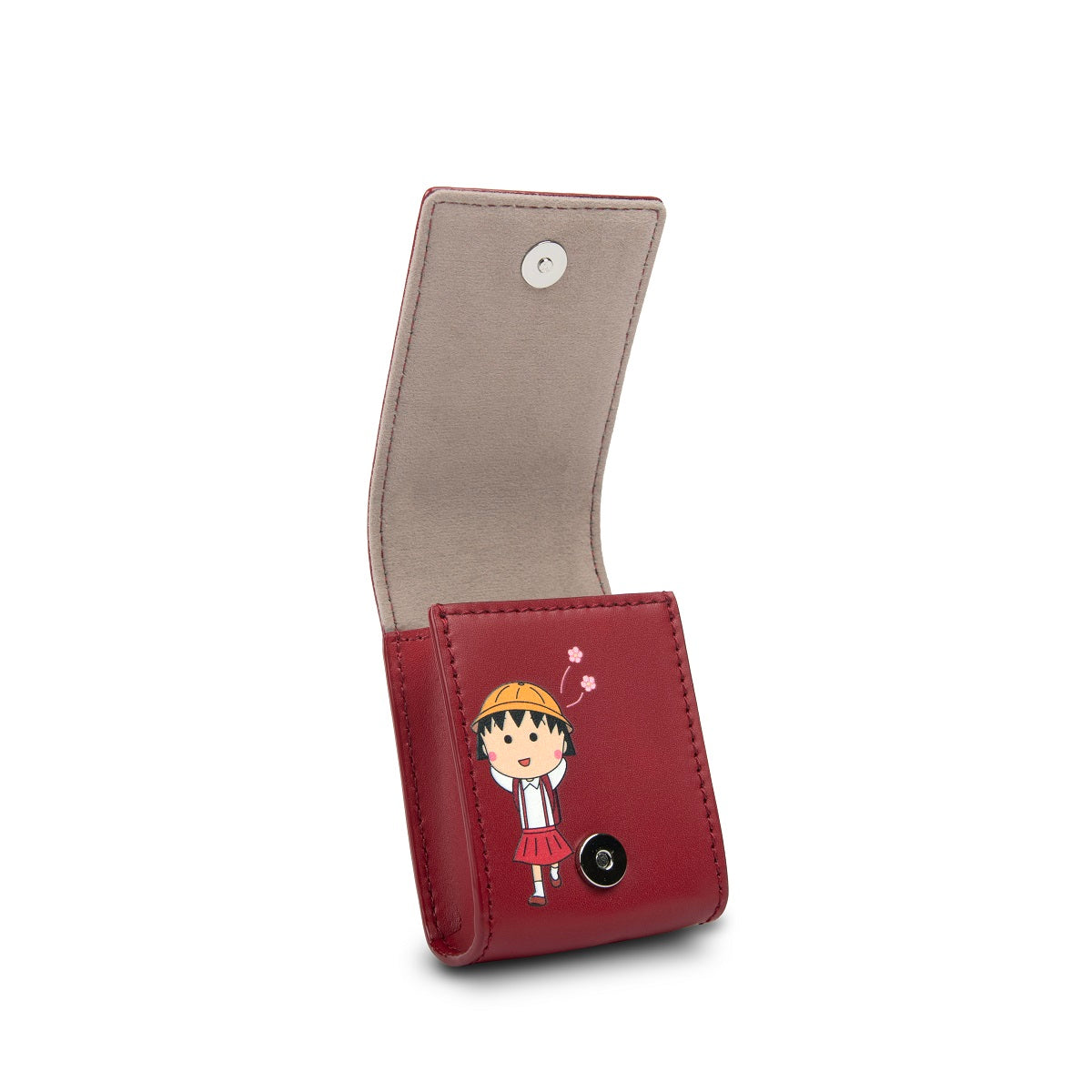 Samuel Ashley x Chibi Maruko Chan AirPods Leather Case - Cute Anime Design Protective Cover for AirPods 1/2/3/Pro - Perfect Gift for Anime Fans & Daily Use