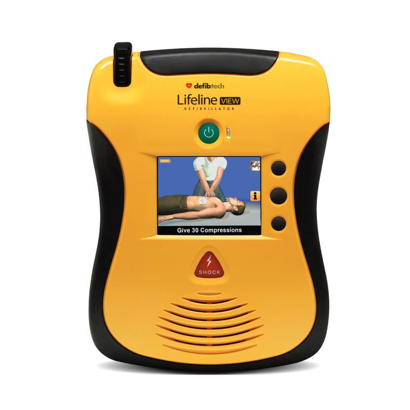 Defibtech Lifeline VIEW AED - Automatic External Defibrillator for Cardiac Emergencies | USA Certified | Home, Office & Public Safety Use