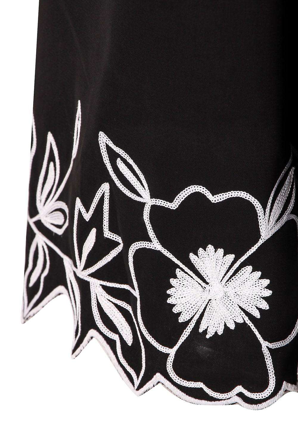 Embellished Scalped Bottom Anarkali Abaya - Elegant Muslim Women's Dress for Special Occasions & Weddings