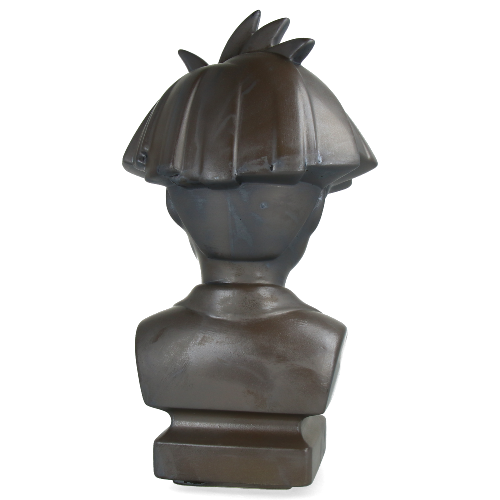 Andy Warhol Ceramic Bust Statue - 80s Retro Pop Art Home Decor for Living Room, Office & Art Collection