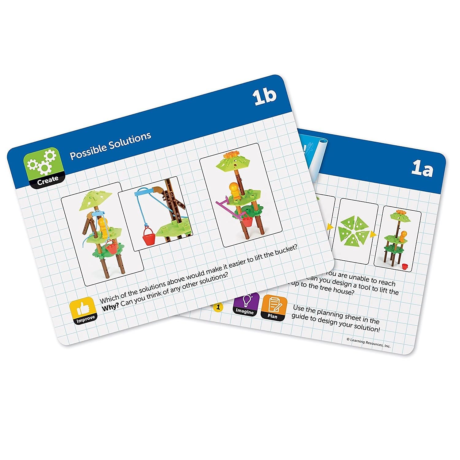 Learning Resources Tree House Engineering & Design Building Set - 52 Piece STEM Construction Kit for Kids | Educational Science & Math Toys | Creative Play for Home & Classroom STEM Activities