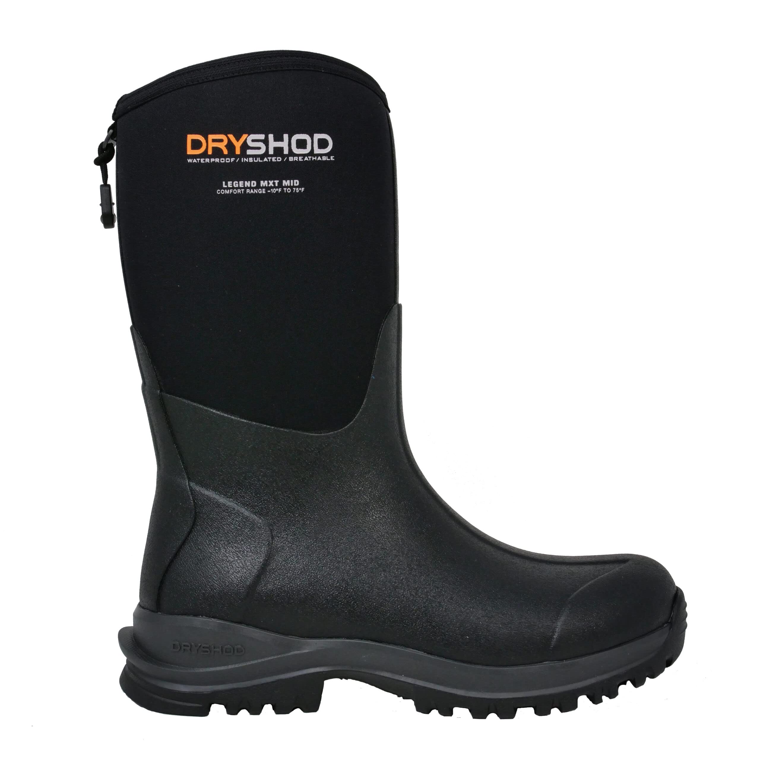 Dryshod Women's Legend MXT Adventure Rubber Boots - Mid-Height Waterproof Pull-On Work Boots for Hiking, Farming & Outdoor Activities