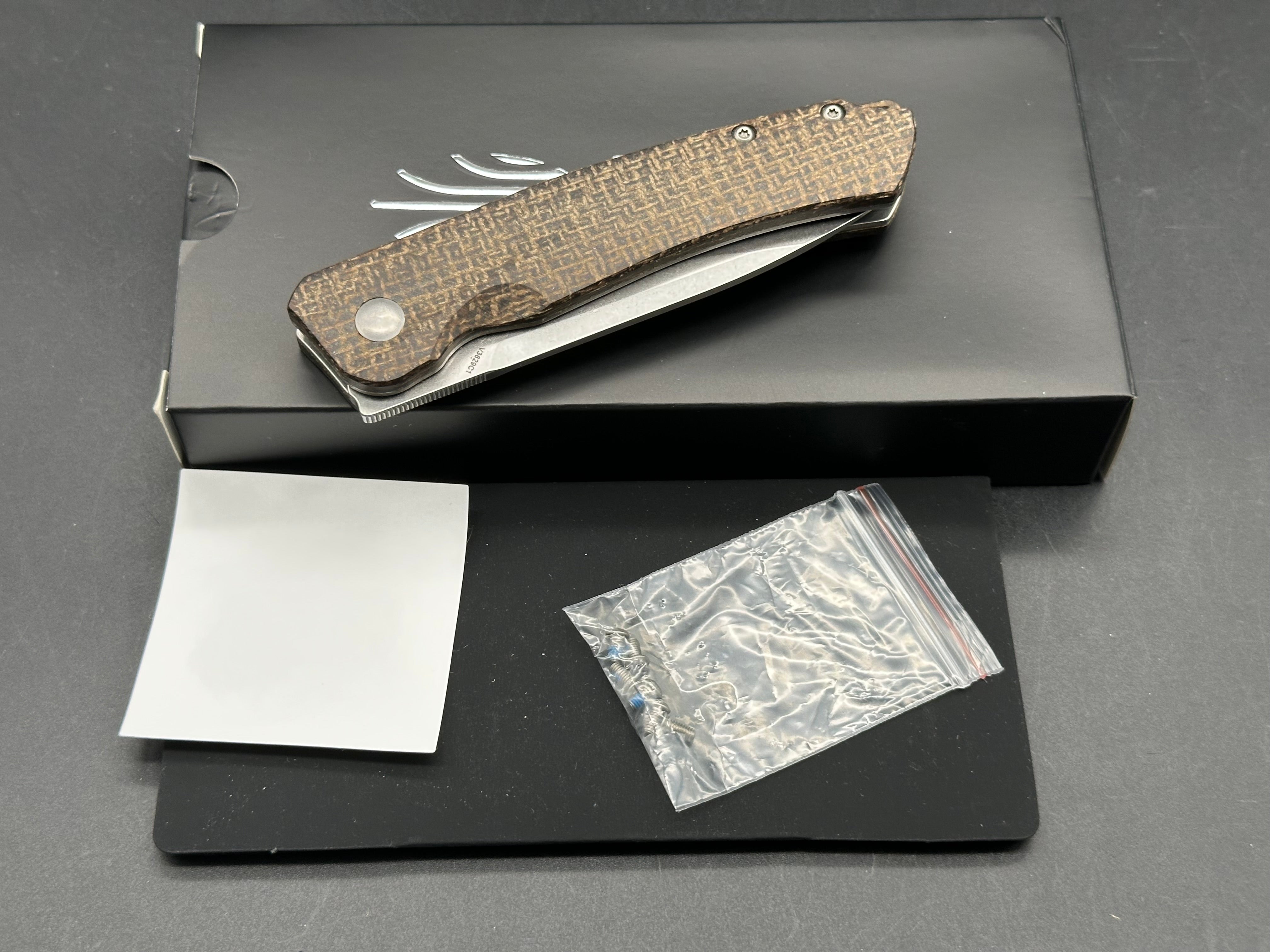 KIZER AGRESSOR 3 Folding Pocket Knife - 154CM Stainless Steel Blade with Micarta Handle - EDC, Camping, Hiking & Outdoor Survival Gear
