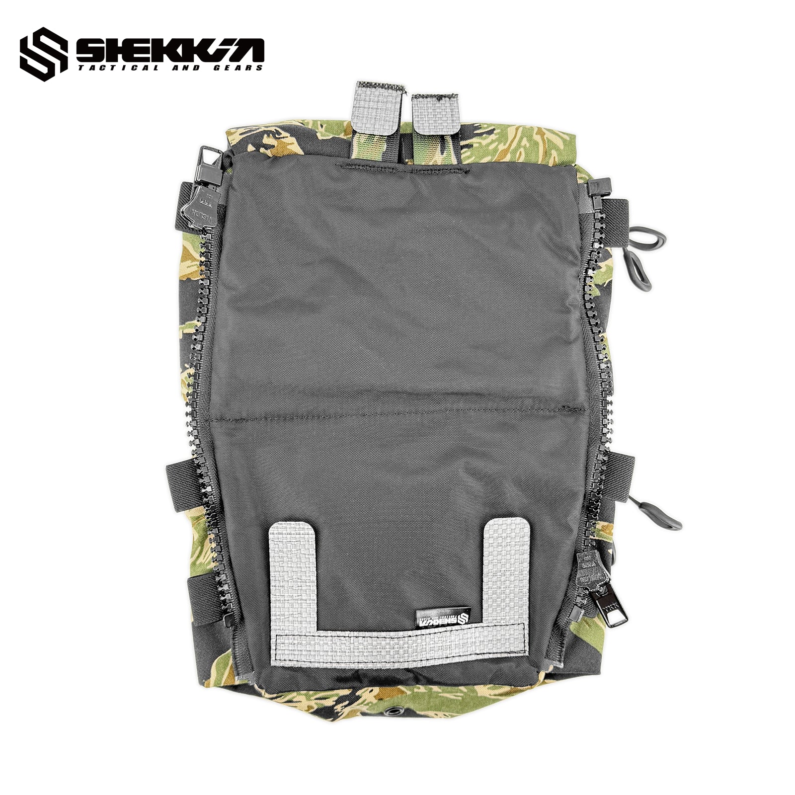 FCPC Tactical Back Panel Double Pouch - Durable MOLLE-Compatible Utility Pouch for Military, Hiking & Outdoor Gear Storage