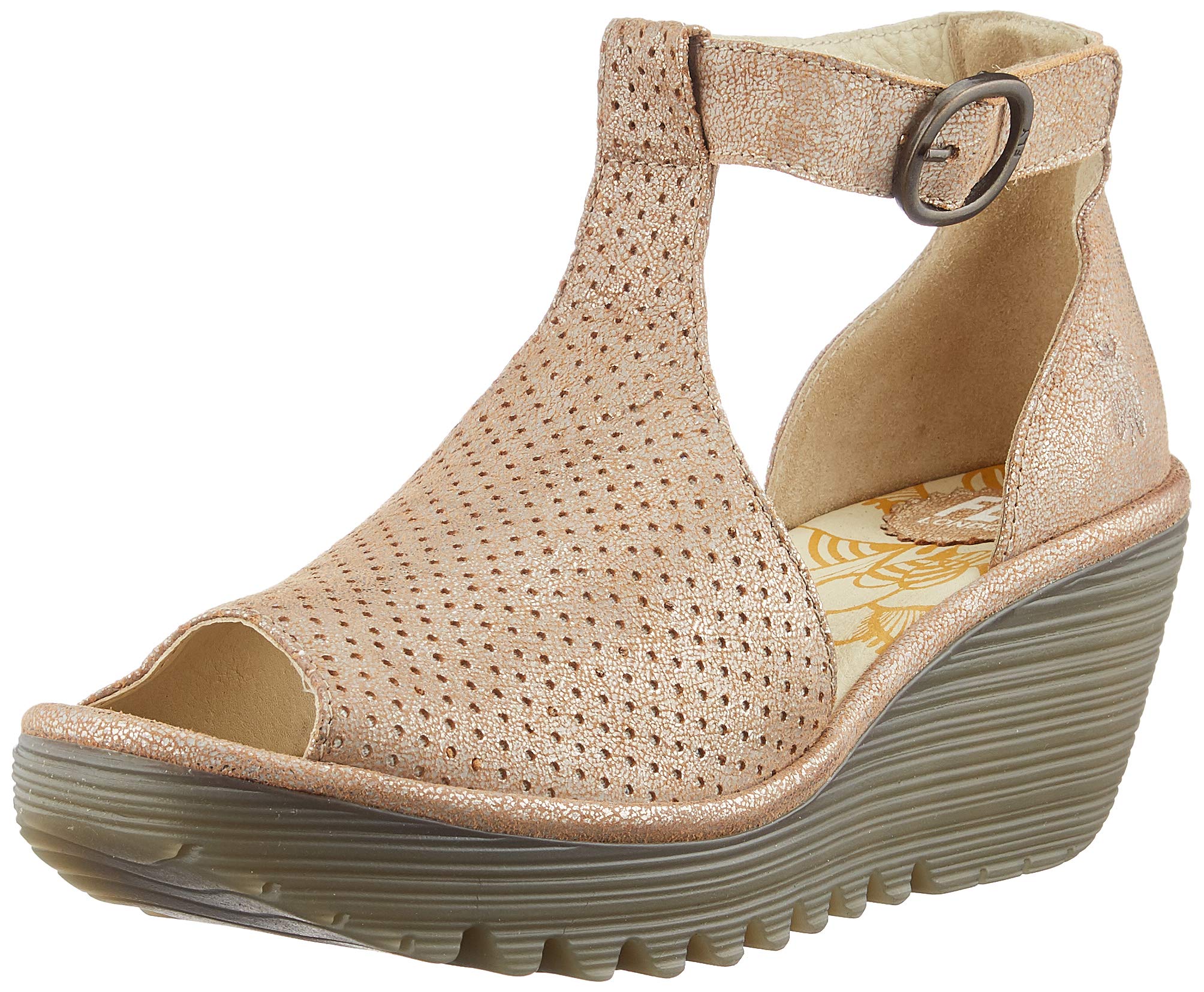 Fly London Women's T-Bar Sandals Size 8 - Comfortable Summer Walking Shoes