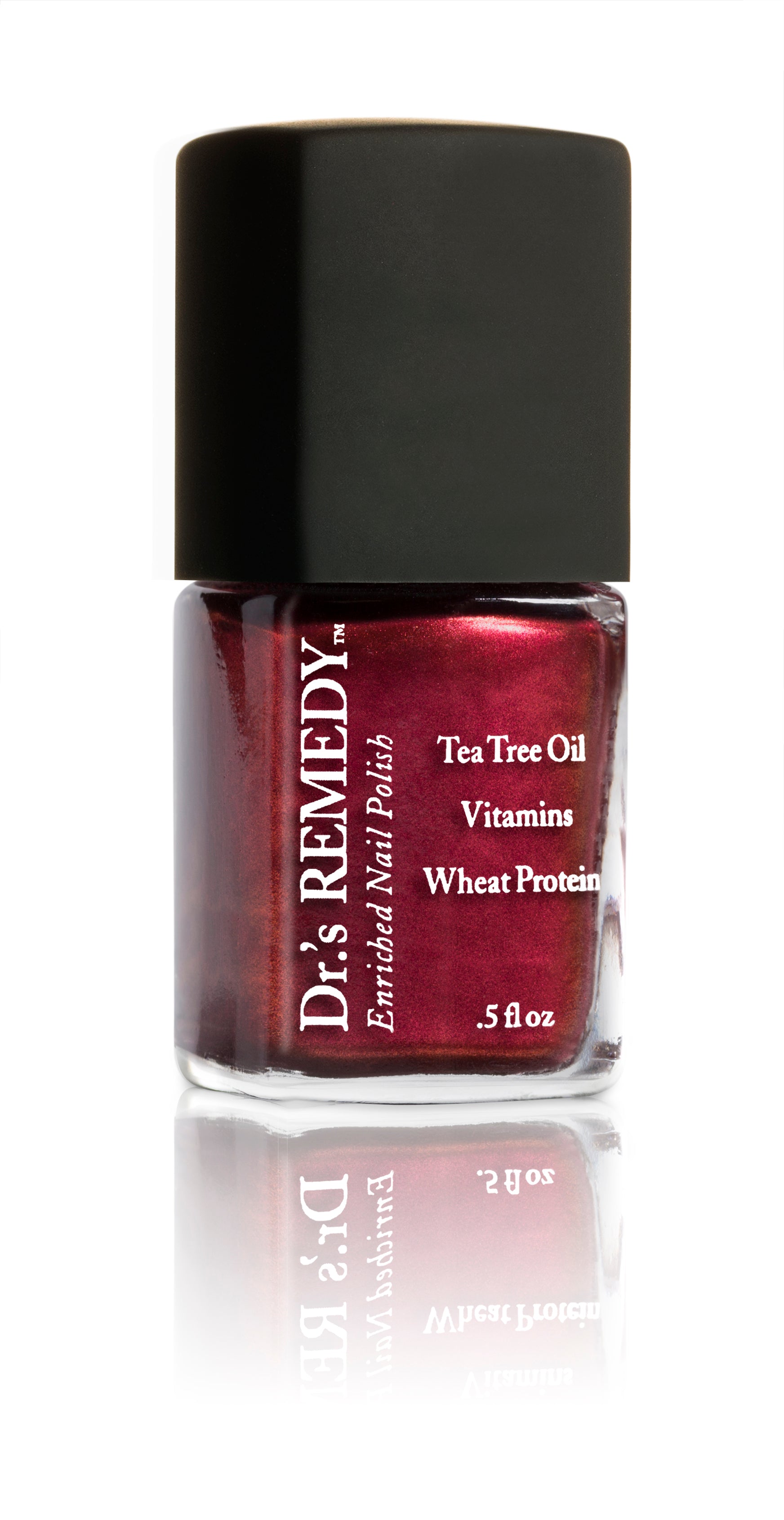 Dr.'s Remedy REVIVE Ruby Red Nail Polish - 0.5 fl oz Vegan & 17-Free Formula for Healthy Nails - Perfect for Manicures, Pedicures & Nail Care at Home or Salon
