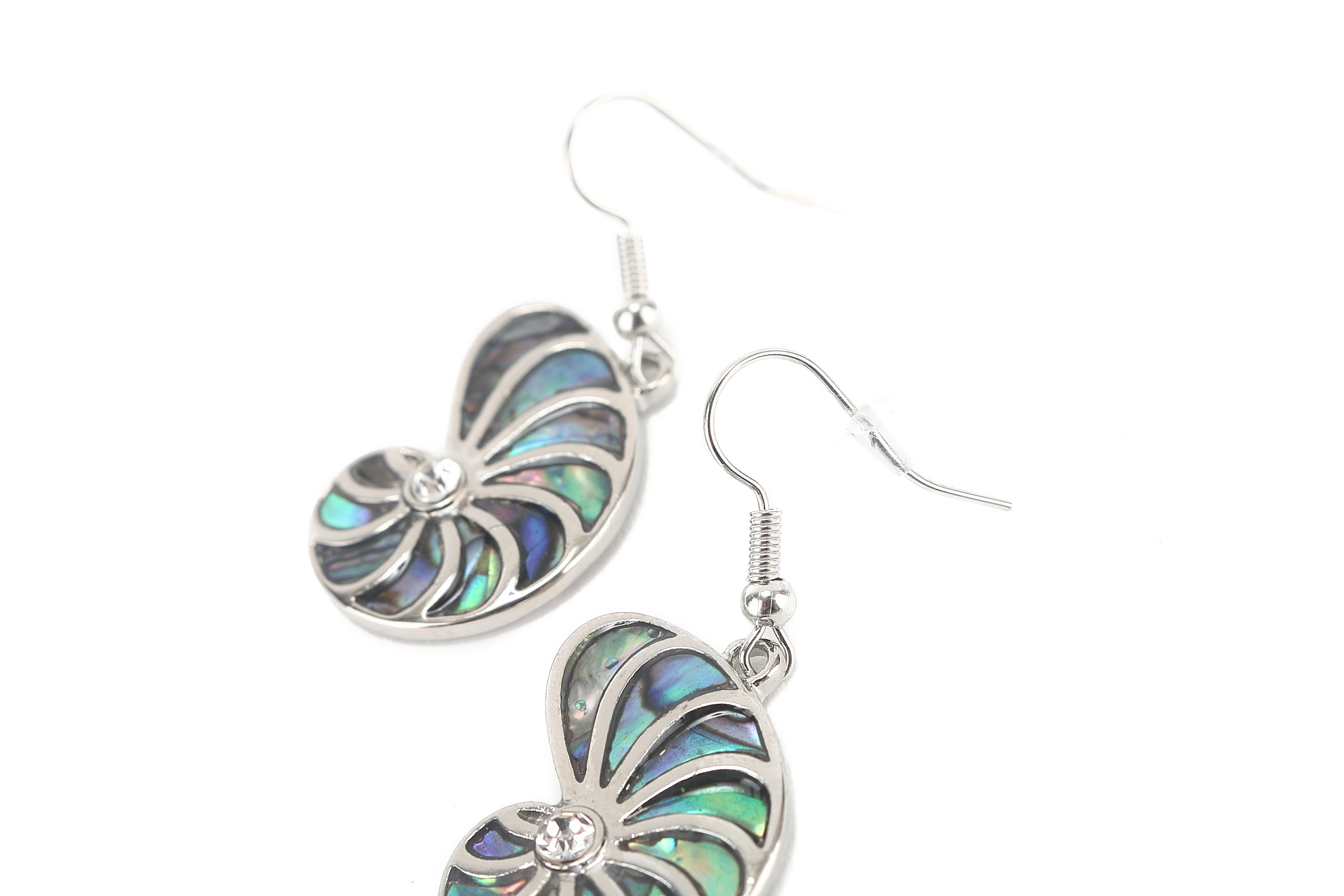 Makamae Silver Shell Earrings for Women - Handmade Boho Beach Jewelry for Summer, Parties & Gift Giving