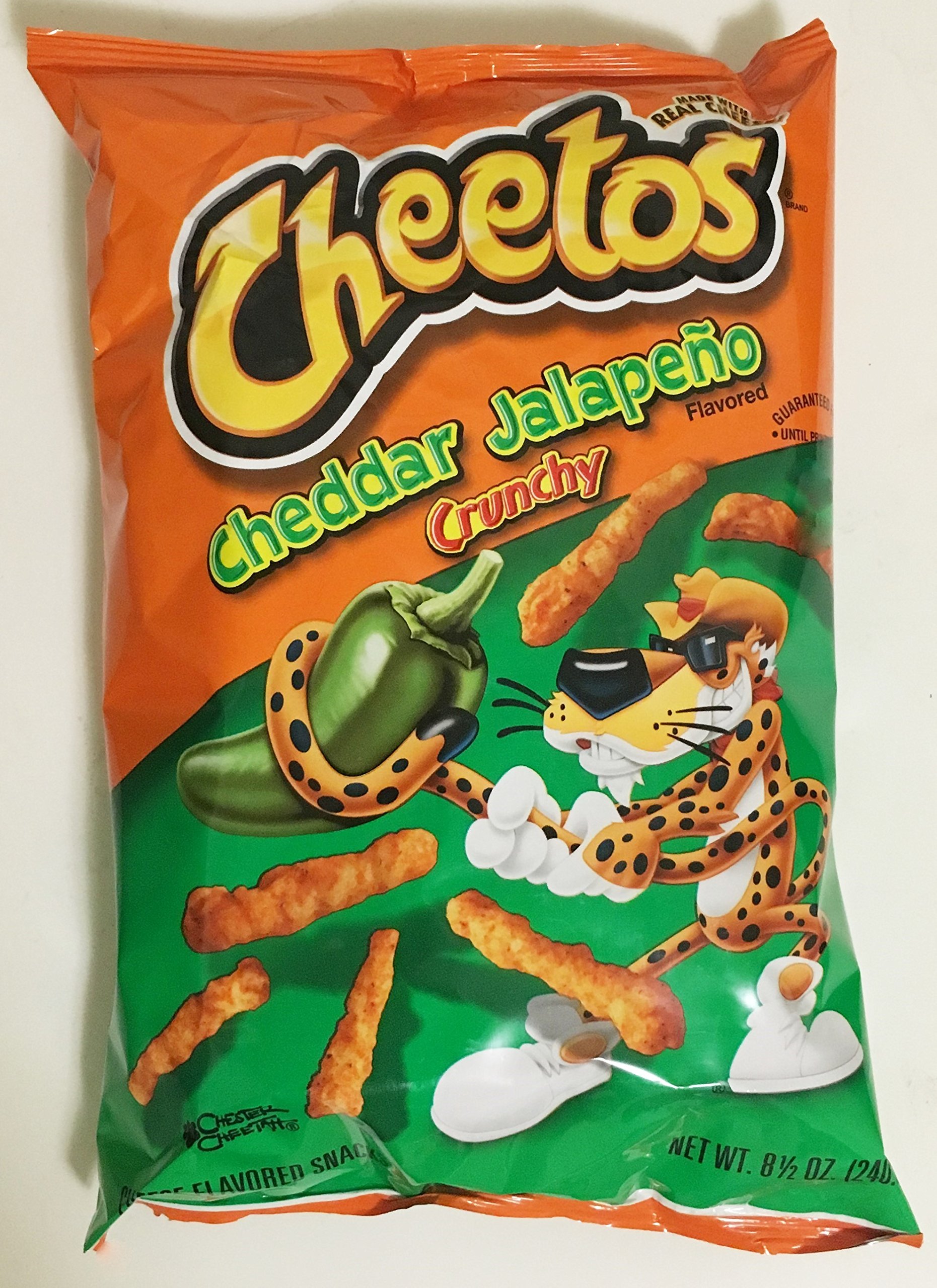 Crunchy Cheddar Jalapeno Cheetos Cheese Snacks - 8.5 oz Bag | Spicy & Cheesy Corn Puffs | Perfect for Parties, Movie Nights & On-the-Go Snacking