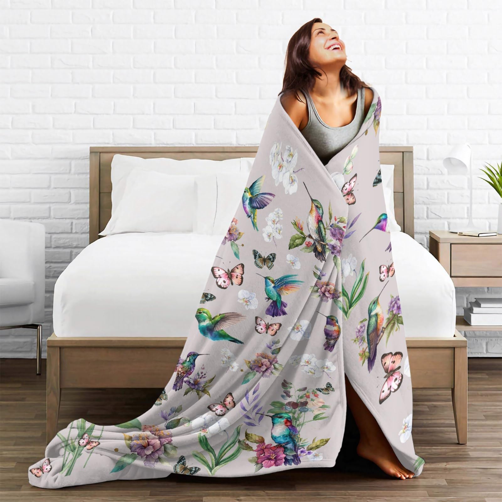 Hummingbird Throw Blanket 40