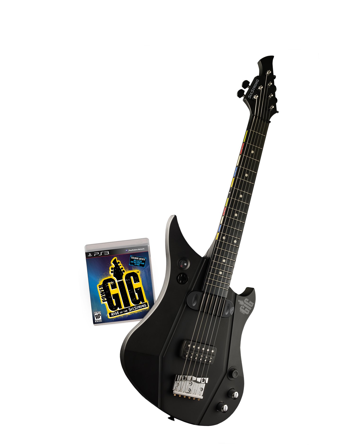 Power Gig: Rise of the SixString Guitar Bundle for PlayStation 3 - Rock Band Game with Wireless Guitar Controller | Perfect for Music Lovers & Gaming Parties