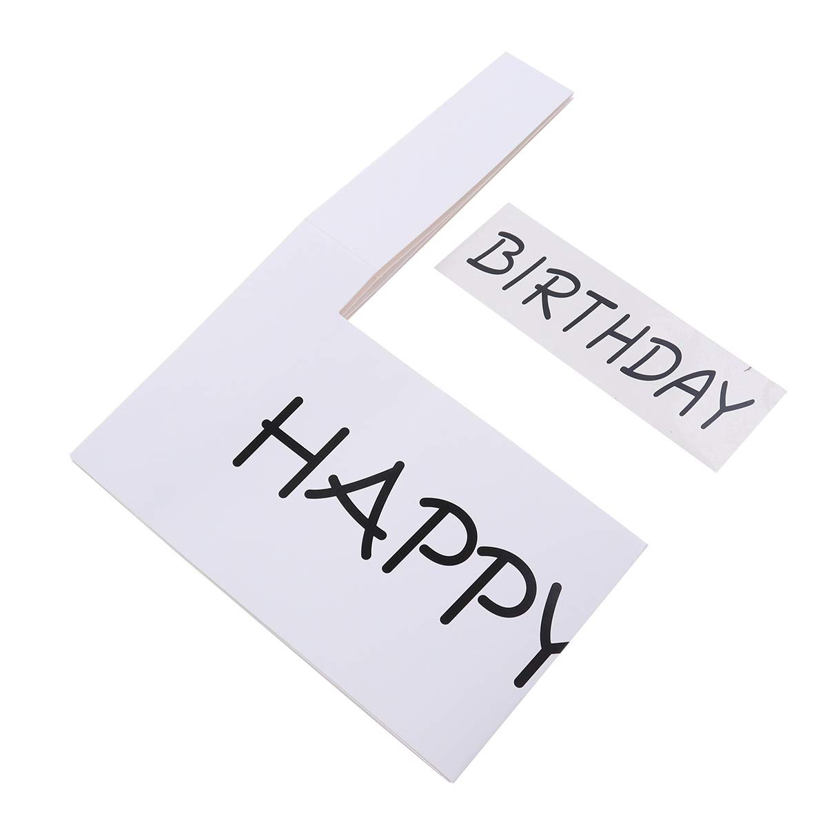 LUOEM Happy Birthday Party Photo Frame Prop - DIY Paper Picture Frame Cutouts for Photo Booth Decorations | Perfect for Birthday Parties, Baby Showers & Celebrations