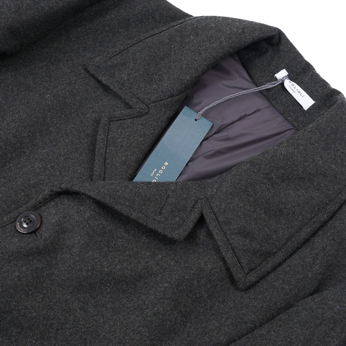 Boglioli Men's Premium Wool Overcoat with Insulated Lining - Warm Winter Coat for Business & Formal Occasions