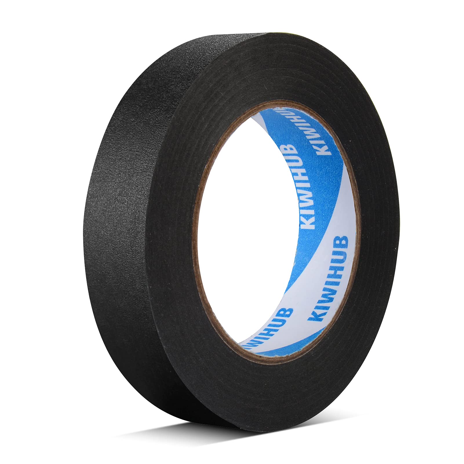 1 Inch x 60 Yards Black Painter's Tape - Medium Adhesive Masking Tape for Painting, Labeling, DIY Crafts, Home Decor & School Projects | Perfect for Wall Protection, Color Coding & Art Projects