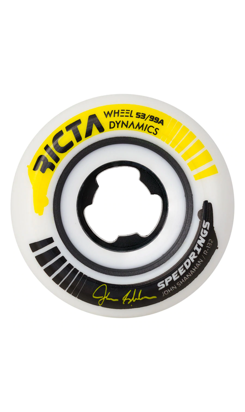 Ricta Shanahan Speedrings Wide Wheels 99a - High-Performance Skateboard Wheels for Street & Park Skating - Perfect for Tricks, Speed & Smooth Rides
