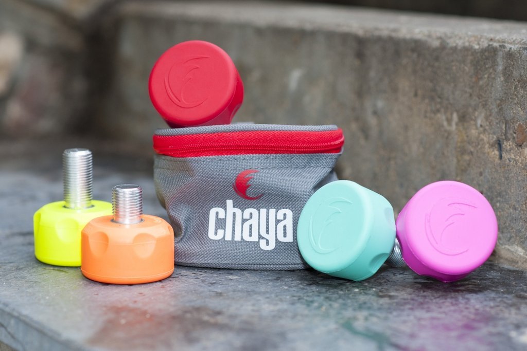 Chaya Cherry Bomb Flat Toe Stop - Premium Roller Skate Toe Stops for Derby, Artistic & Outdoor Skating - Durable & Non-Slip Design for Safety & Performance