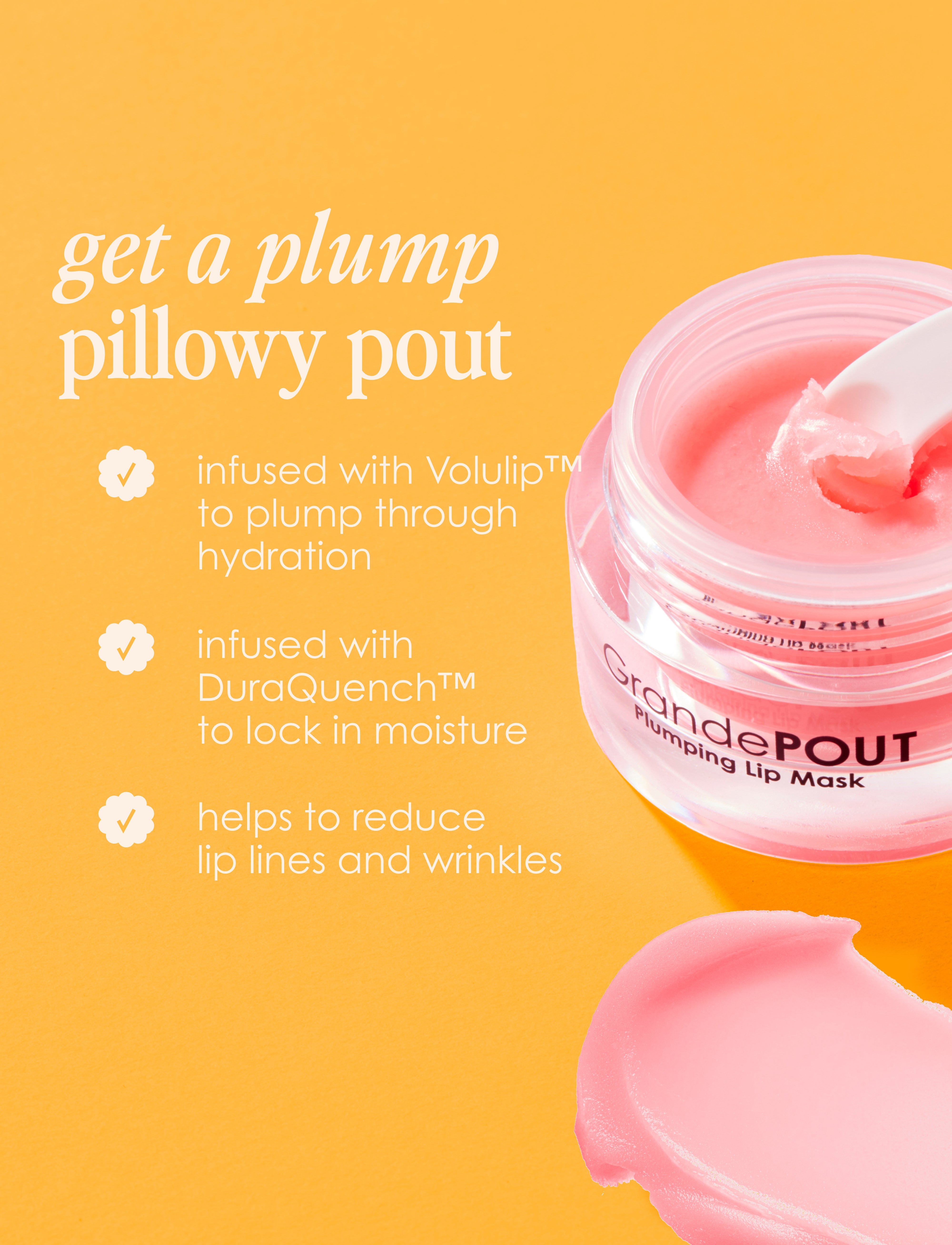 GrandeLIPS & GrandePOUT - Lip Plumper & Enhancer for Fuller, Voluminous Lips - Perfect for Daily Wear, Special Occasions, and Makeup Looks