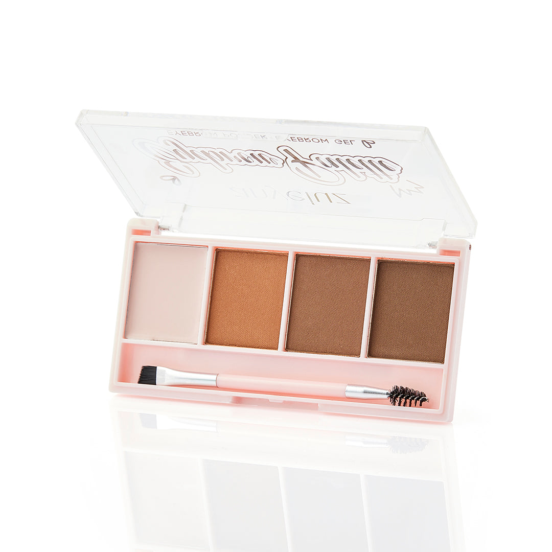 Anyeluz Eyebrow Palette - Professional Brow Kit with Waterproof Formula for Perfectly Shaped Brows | Ideal for Daily Makeup, Salon Use & Special Occasions