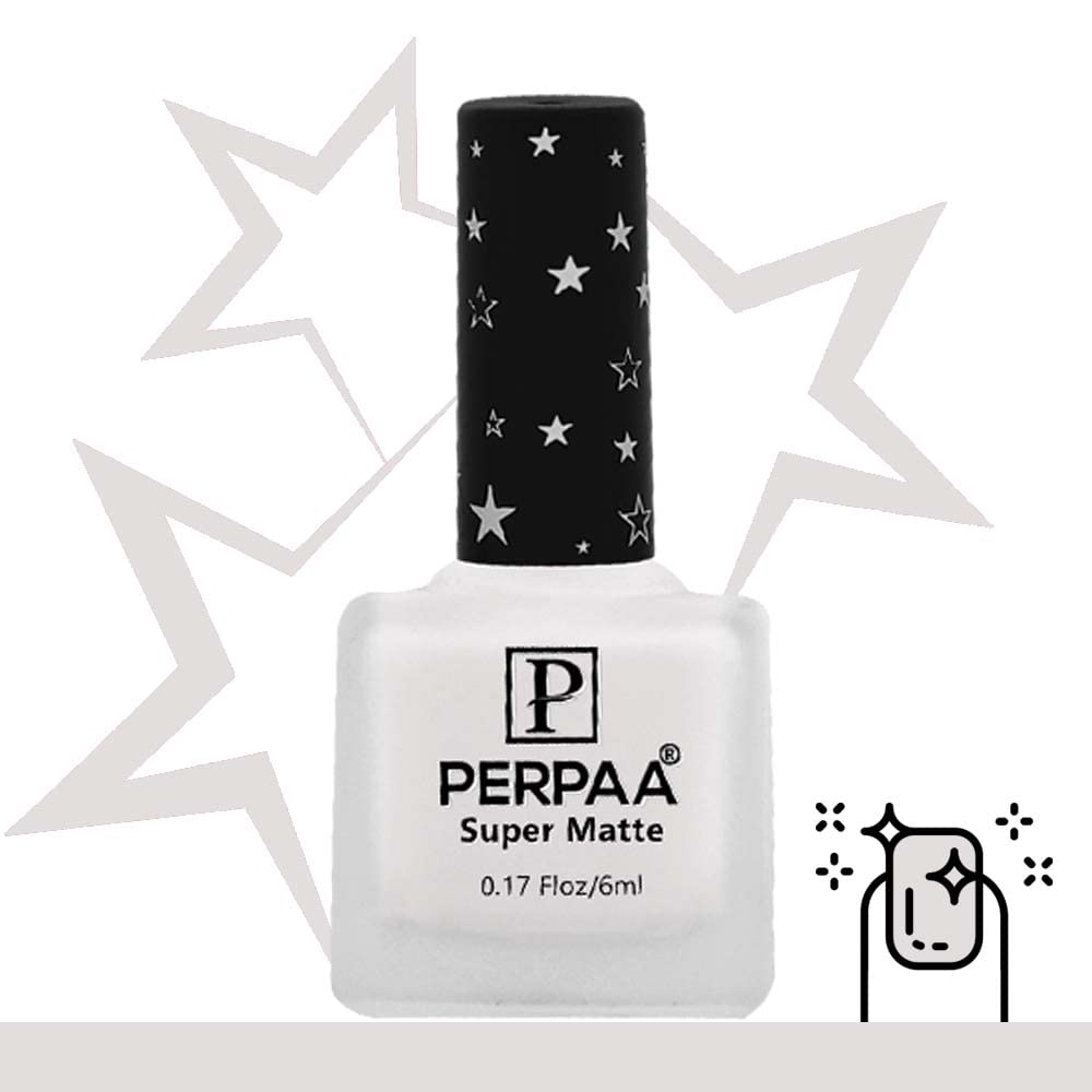 PERPAA® Super Matte Nail Polish Set - 3 Colors (Dark Green, Black, White) | Long Lasting, Quick Drying & Waterproof Matte Finish | 6ml Each | Perfect for Nail Art, Gifts & Everyday Wear