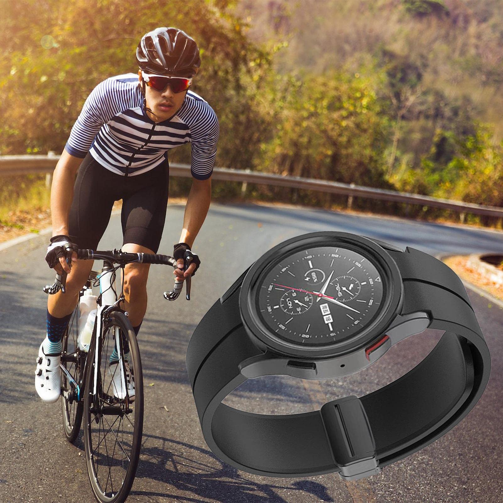 Samsung Galaxy Watch 5 Band - Soft Silicone Strap for Workouts & Daily Use