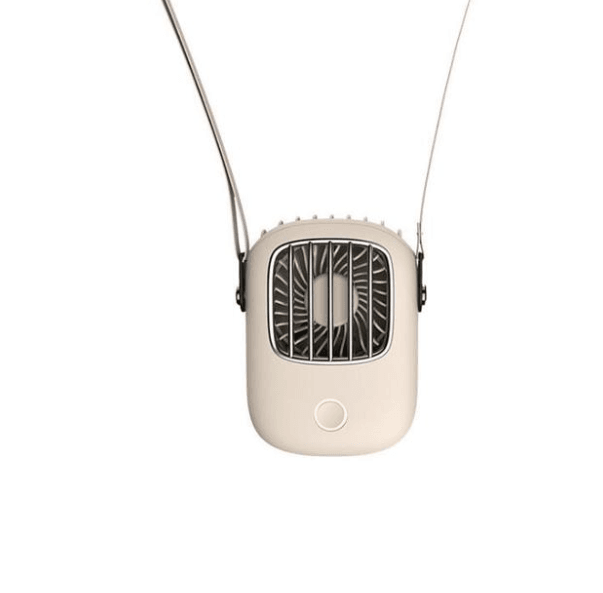 Portable Silent Mini Neck Fan with Lanyard - Hands-Free Personal Cooling Fan for Office, Gym, Outdoor & Travel - USB Rechargeable Wearable Fan