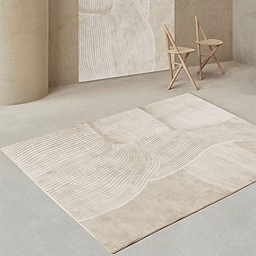 Bohemian Vintage Distressed Oriental Area Rug - 4'x6' (120x160cm) Handmade Artistic Traditional Carpet for Living Room, Bedroom & Home Decor - Unique Chic Boho Rug for Cozy & Stylish Interiors