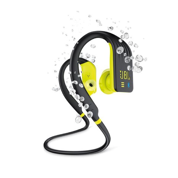 JBL Endurance DIVE Wireless Bluetooth Headphones - Black/Yellow - Waterproof for Swimming, Running & Workout