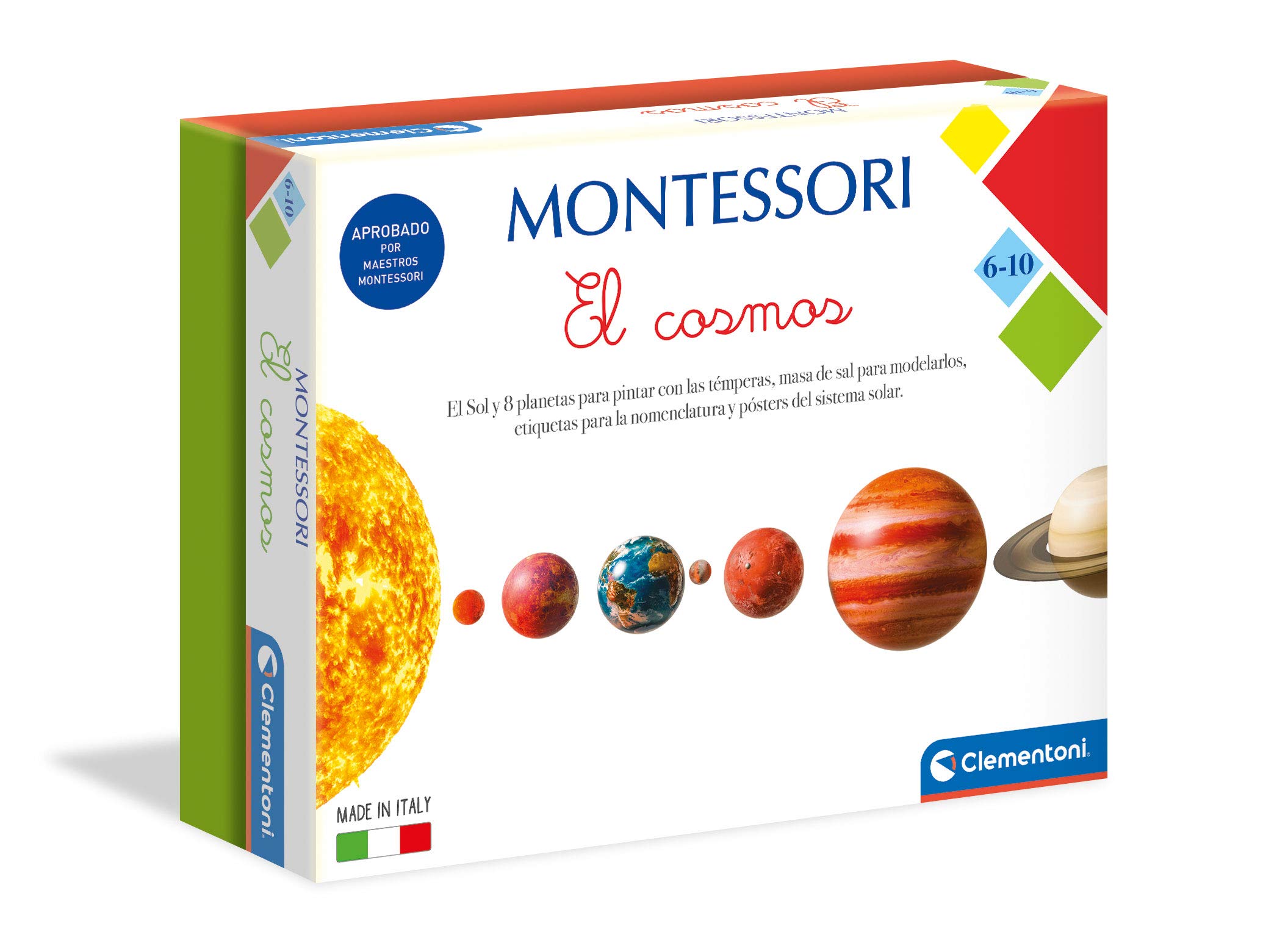 Clementoni 55397 Montessori Educational Toy for Kids - Multicolored Learning Game for Toddlers & Preschoolers - Develop Fine Motor Skills & Creativity - Perfect for Home & Classroom Use