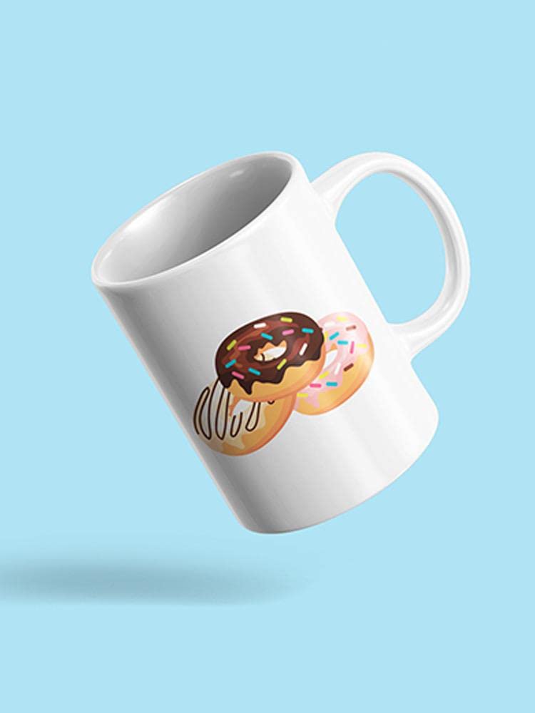 Handmade Donuts Ceramic Coffee Mug - Unique Gift for Donut Lovers, Birthday & Housewarming Present - Perfect for Morning Coffee, Tea Time & Cozy Kitchen Decor