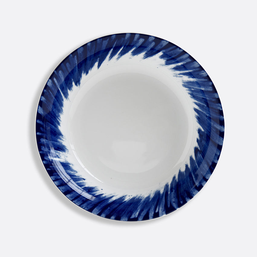 Bernardaud In Bloom Open Vegetable Dish - Elegant White & Blue Porcelain Serving Bowl for Salads, Fruits & Appetizers | Perfect for Dinner Parties, Entertaining & Home Decor
