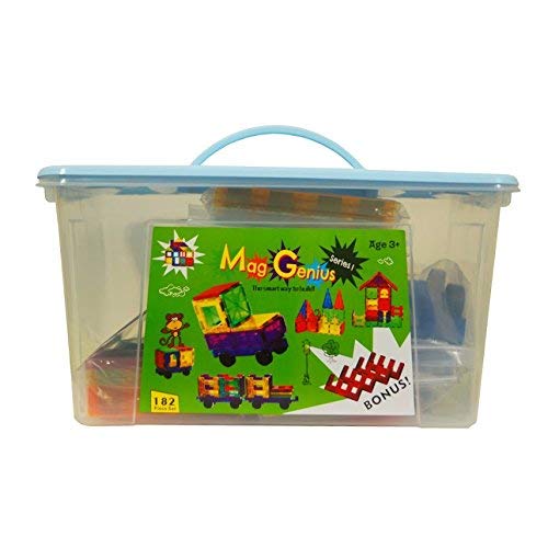 Magnetic 3D Building Blocks - 186pcs Educational STEM Toys for Kids - Perfect for Creative Play & Learning Shapes