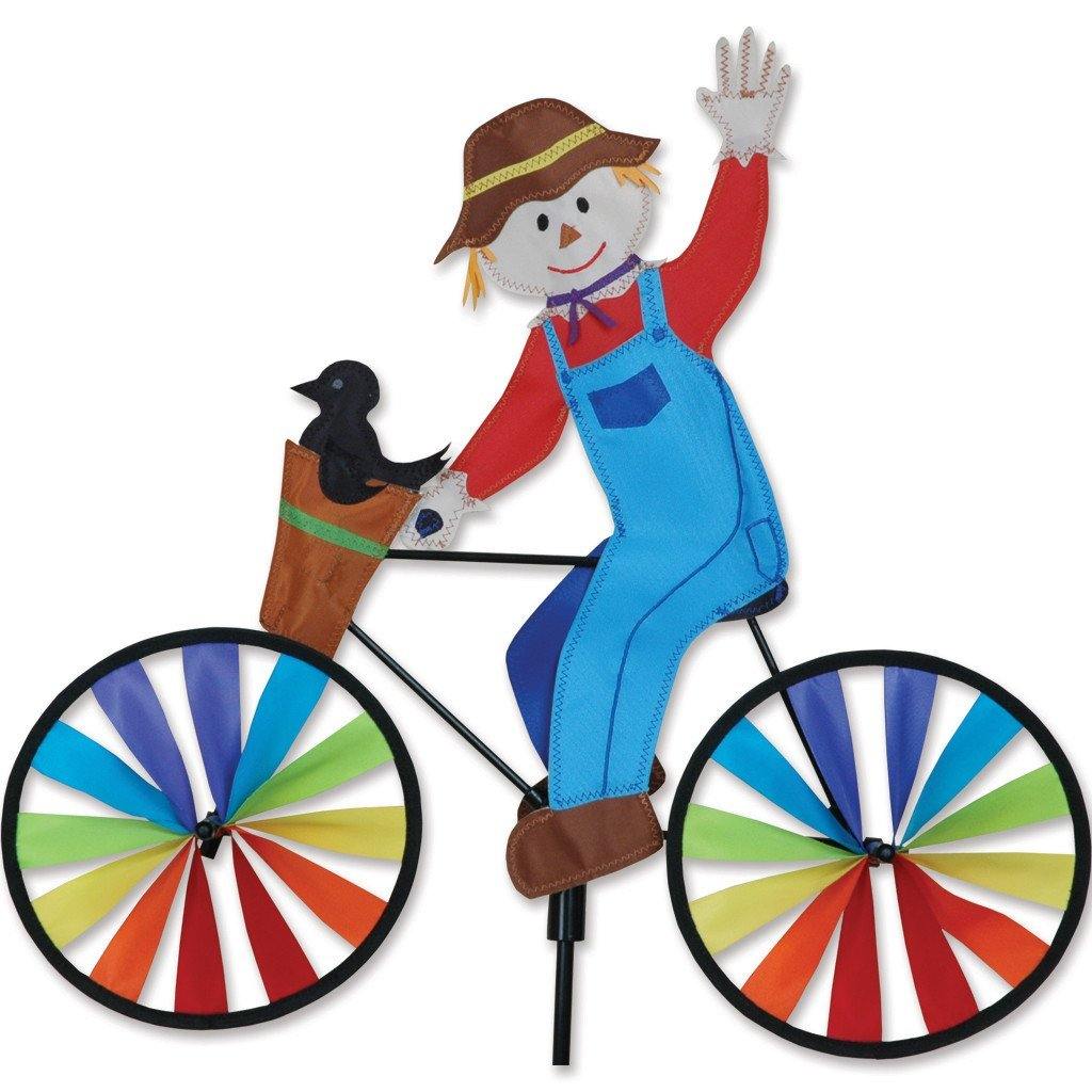 20 Inch Scarecrow on Bike Wind Spinner - Outdoor Garden Decor for Yard, Patio, and Lawn - Unique Windmill Spinner for Home & Garden Decoration