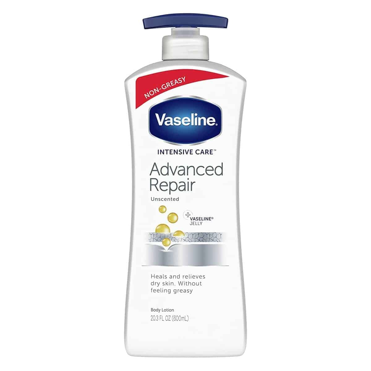 Vaseline Advanced Repair Body Lotion 600ml - Deep Moisturizing for Dry Skin - Daily Hydration for Hands, Face & Body - Ideal for Winter Care & Sensitive Skin