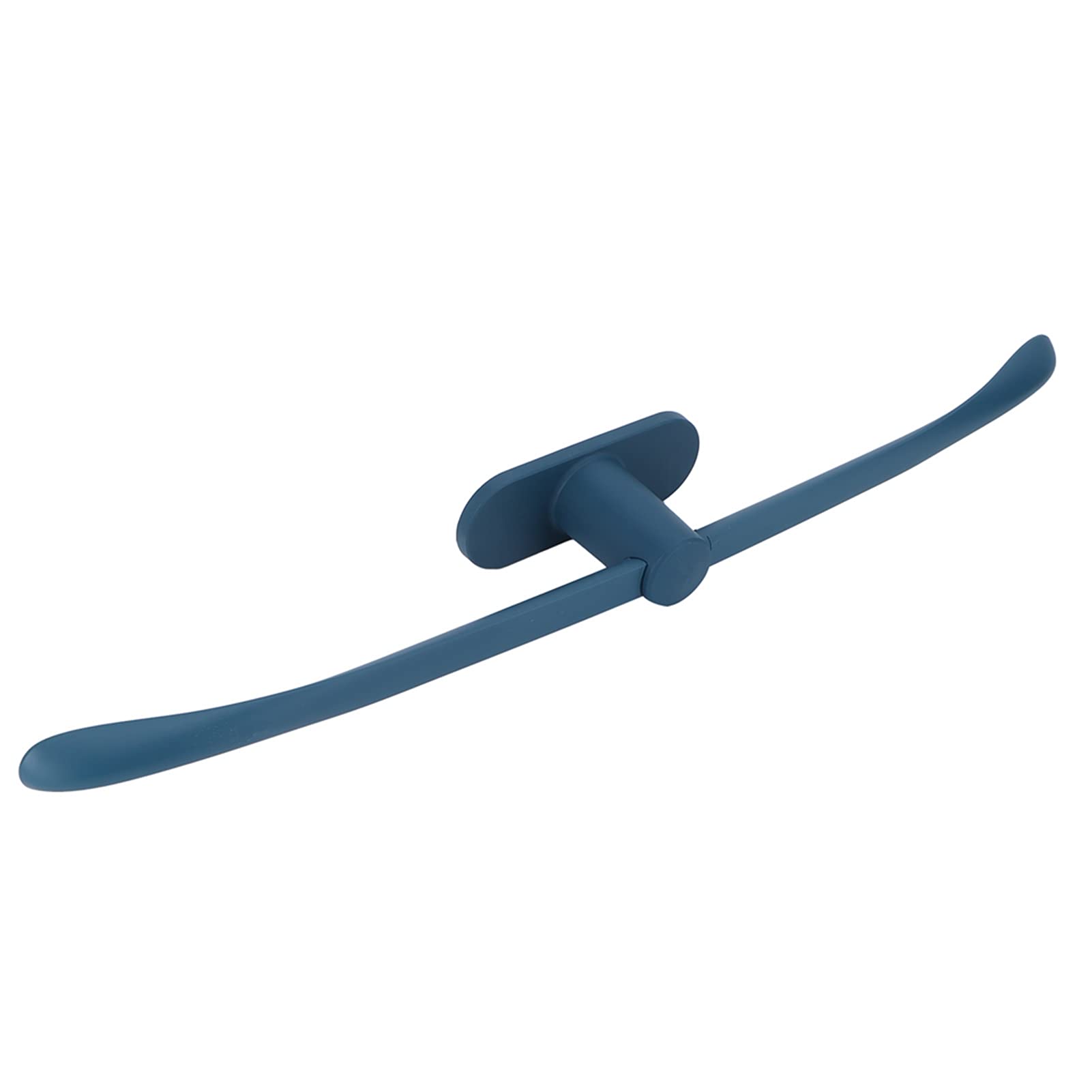 URRNDD Self-Adhesive Towel Bar - No Drill Plastic Bow-Shaped Wall Mounted Towel Rack for Bathroom, Shower & Kitchen - Holds Hand Towels, Washcloths & Bath Towels (Perfect for Small Spaces & Rentals)