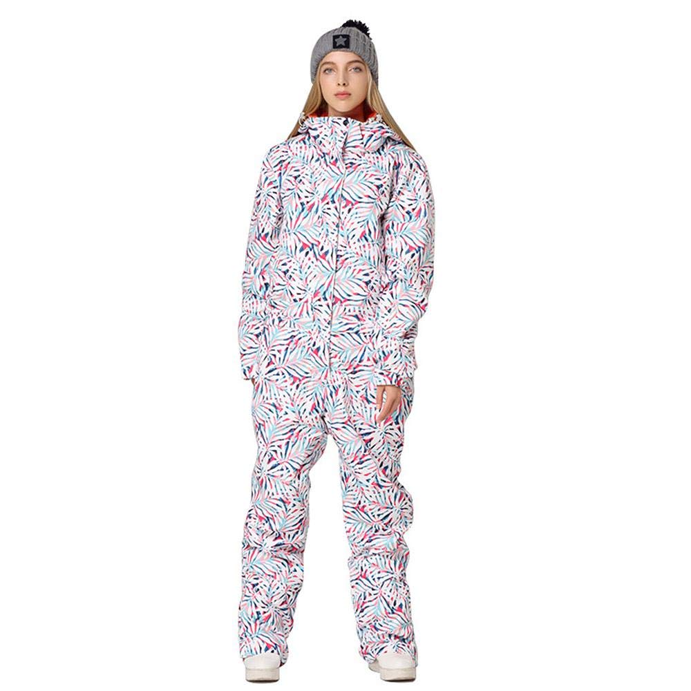 HOTIAN Women's Waterproof Ski Suit One Piece Jumpsuit - Winter Snowboard Overalls for Outdoor Snow Sports | Perfect for Skiing, Snowboarding & Winter Adventures