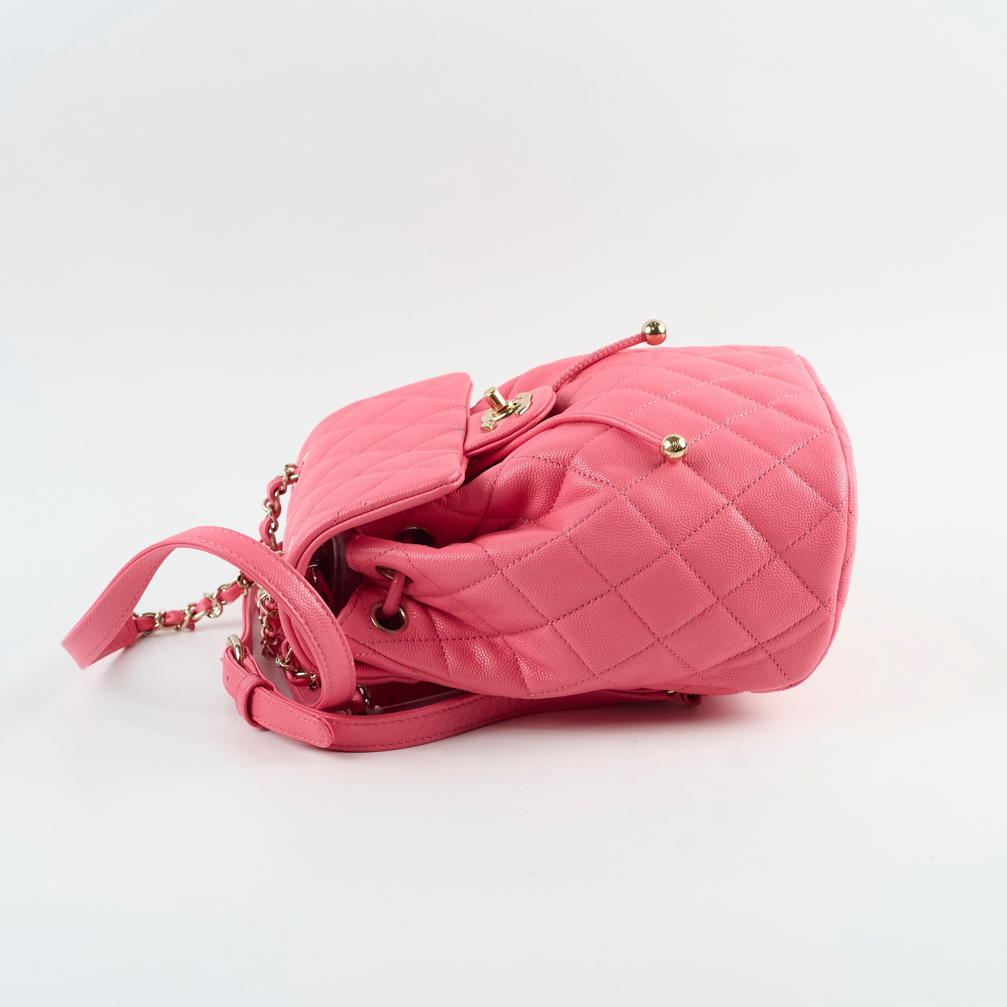 Chanel Caviar Small Urban Spirit Backpack in Pink - Authentic Microchipped 2024 Edition | Luxury Designer Handbag for Women, Perfect for Everyday Use & Travel