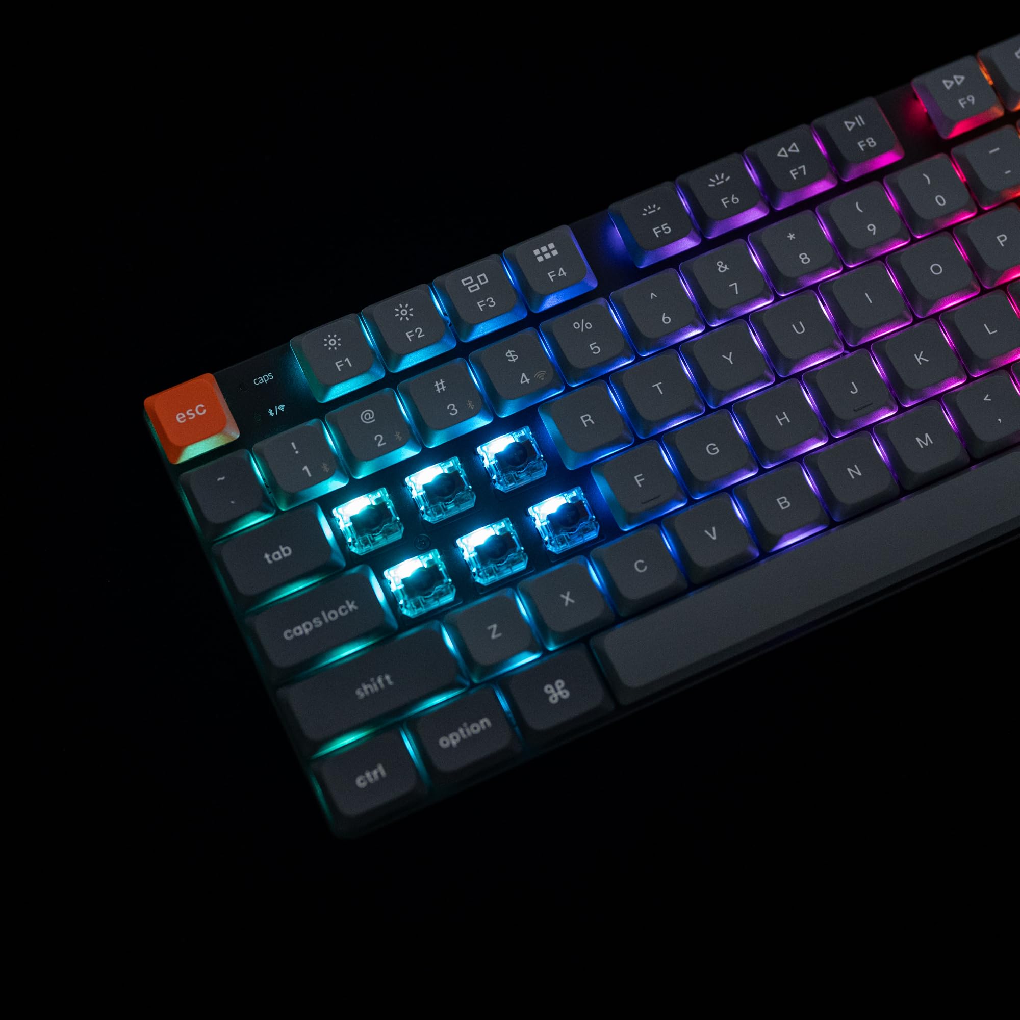 Keychron K1 Max Ultra-Slim Wireless Mechanical Keyboard - Bluetooth/USB Wired, QMK/VIA Programmable, Hot-Swappable TKL Layout with RGB Backlight, Low-Profile Gateron Brown Switches - Perfect for Office, Gaming & Typing