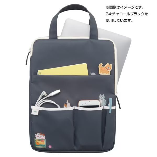 LIHIT LAB Cat Themed Laptop Carrying Sleeve - Protective Padded Case for 13-15 Inch MacBook & Notebooks - Perfect for Work, School & Travel Accessories