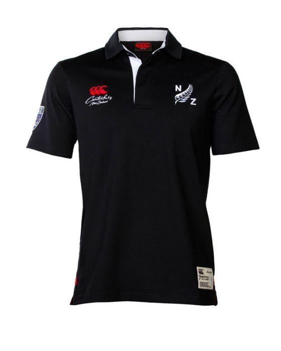 CCC Fern Short Sleeve Rugby Shirt in Black - Stylish & Comfortable for Casual Wear, Sports & Outdoor Activities