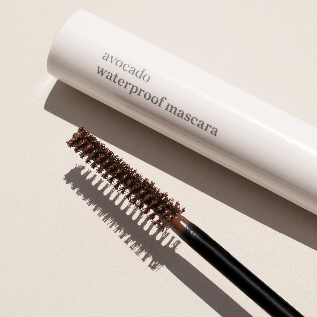 Long-Lasting Waterproof Avocado Mascara - Smudge-Proof & Volumizing for Swimming, Gym & Rainy Days